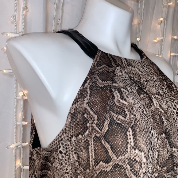 INC INTERNATIONAL CONCEPTS ⭐️ Sleeveless Snakeskin Print Dress - Picture 3 of 7